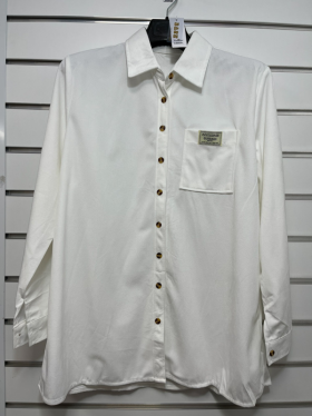 Base A8001C white батал (деми) рубашка женские