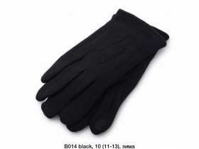 No Brand B014 black (зима) рукавички чоловічі