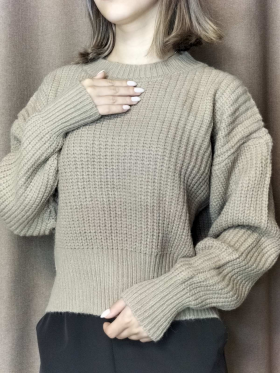 No Brand 1151 grey (зима) светр жіночі