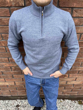 No Brand 33226 l.blue (зима) свитер мужские