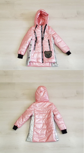 No Brand 2186 pink (деми) куртка детские