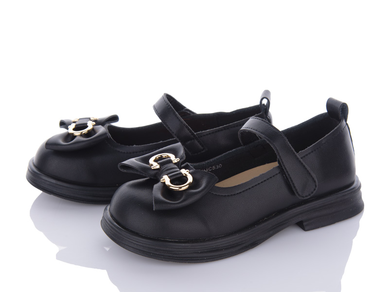 Apawwa MC530 black (демі) туфлі дитячі