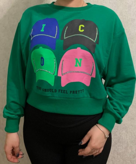 No Brand 0129 green (демі) светр жіночі
