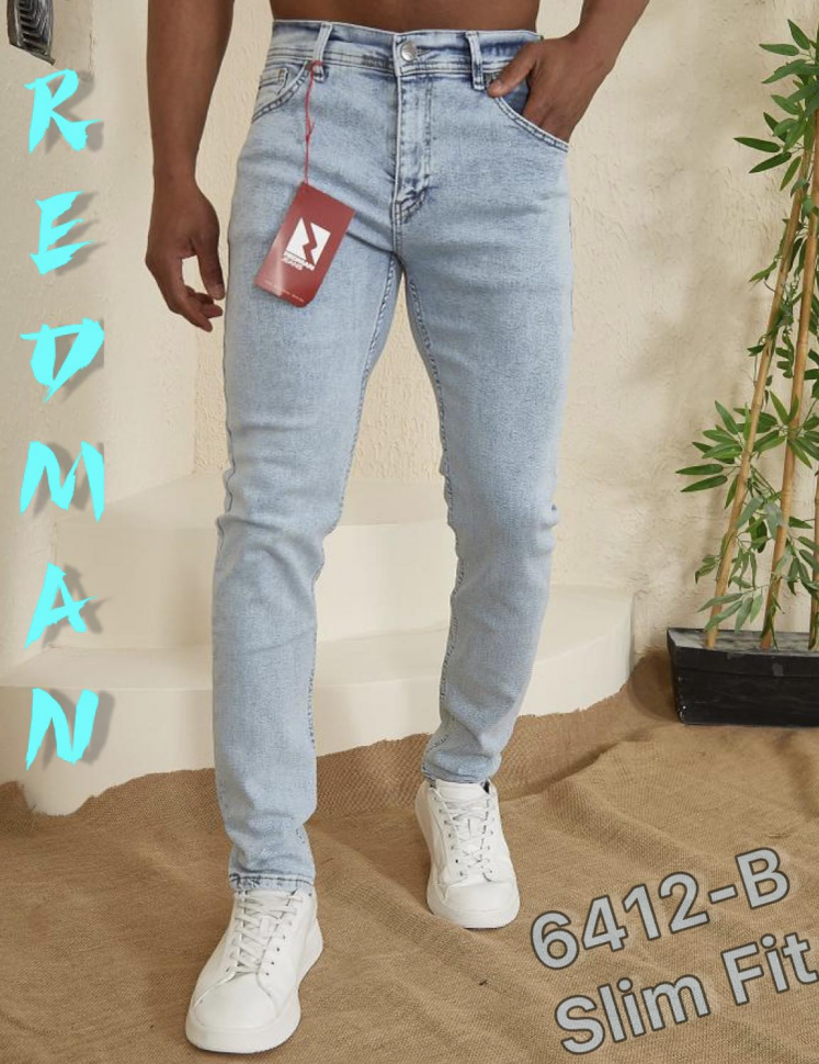 No Brand 6412 l.blue (демі) чоловічі джинси
