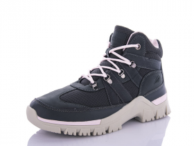 Restime SWO21333 grey-pink (деми) ботинки женские
