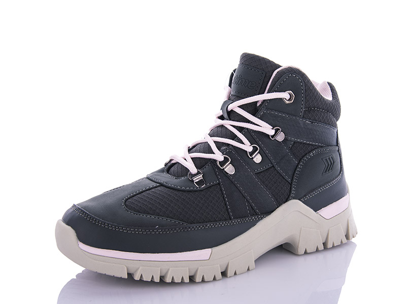 Restime SWO21333 grey-pink (деми) ботинки женские