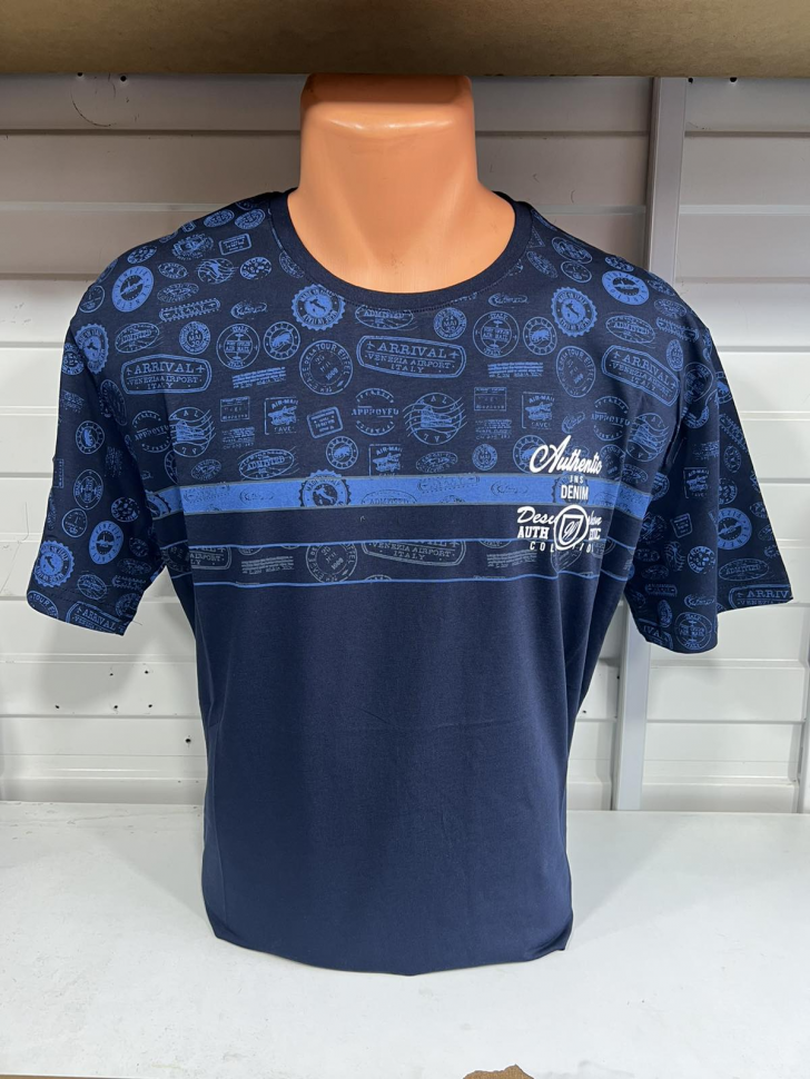 No Brand 9 blue (лето) футболка мужские