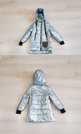 No Brand 2186 silver (деми) куртка детские