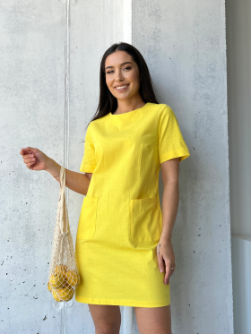 No Brand 040 yellow (лето) платье женские