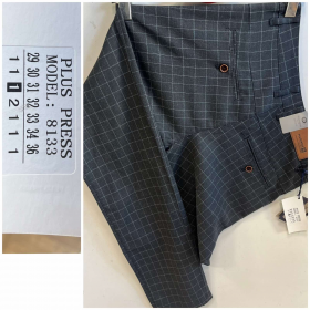 No Brand 8133 d.grey (деми) брюки мужские