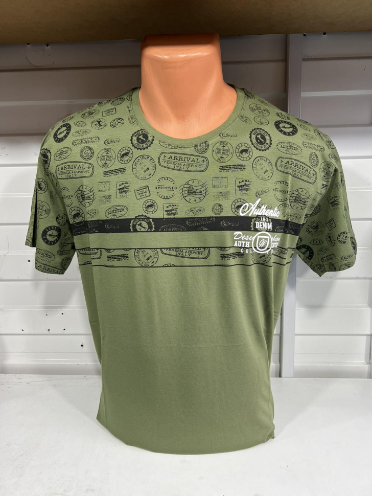 No Brand 10 green (лето) футболка мужские