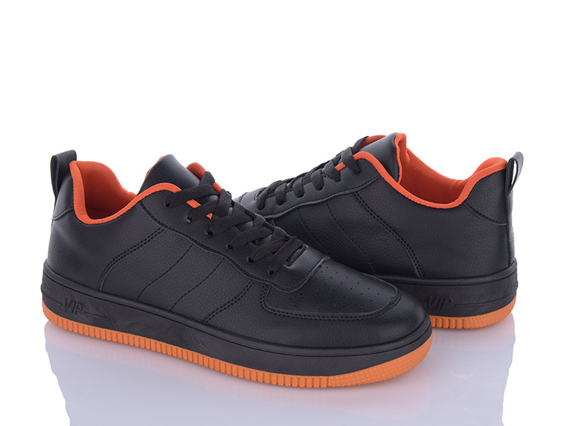 Comfort 101-1 black-orange (демі) кросівки чоловічі