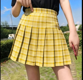 No Brand 30-6 yellow (лето) юбка женские