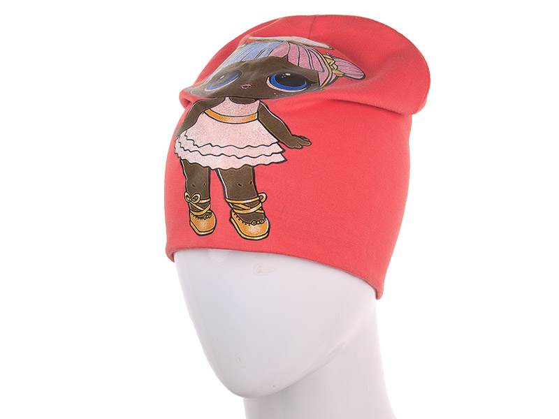 No Brand H273 pink (деми) шапка детские