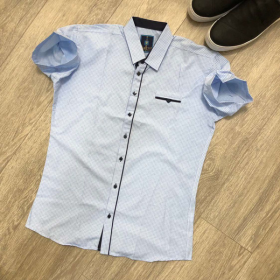 No Brand R283 white (лето) рубашка 