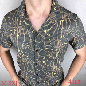 No Brand R205 grey (лето) рубашка мужские