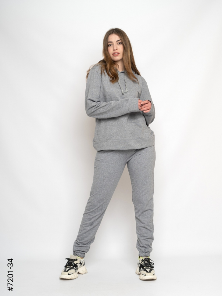 No Brand 7201-34 grey (демі) костюм спорт жіночі