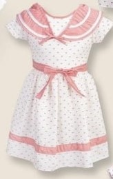 No Brand 2401 white-pink (літо) сукня дитяча
