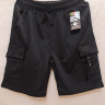 No Brand 1208 black (лето) шорты мужские