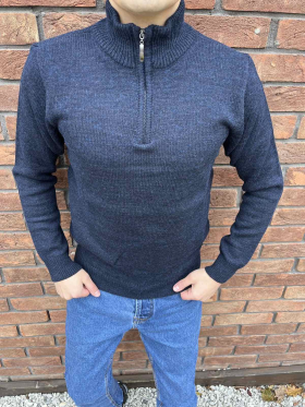 No Brand 3475 blue (зима) свитер мужские
