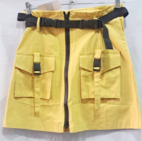 No Brand B040 yellow (лето) юбка женские