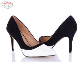 SS EK77 white-black (демі) жіночі туфлі