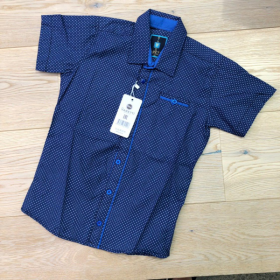 No Brand R286 blue (лето) рубашка 