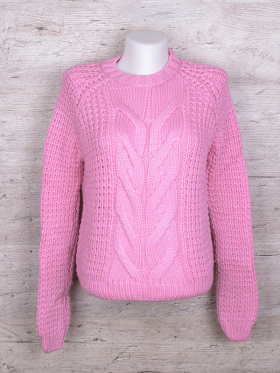 No Brand 4025 pink (зима) светр жіночі