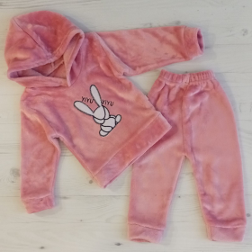 No Brand K114 pink (зима) костюм спорт дитячі