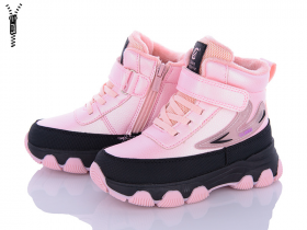 Clibee HB355 pink-black (зима) черевики дитячі
