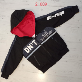 No Brand 21009 black-grey (деми) куртка детские
