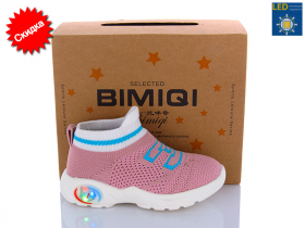 Bimiqi 17-996677 розовий LED (демі) кросівки дитячі