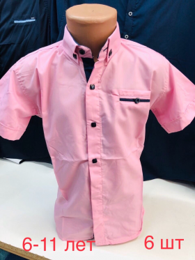 No Brand 1311 pink (лето) рубашка детские