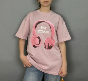 No Brand 80387 pink (літо) футболка дитячі