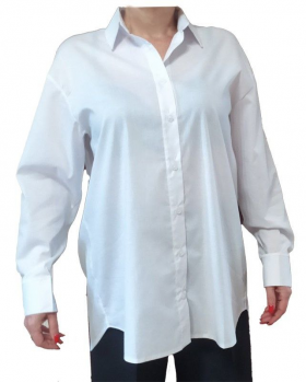 No Brand 507 white (демі) сорочка жіночі