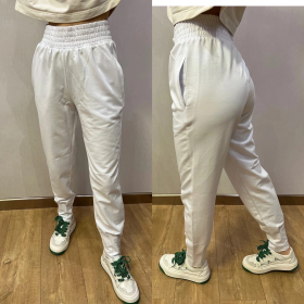 No Brand 205-1 white (деми) штаны спорт женские