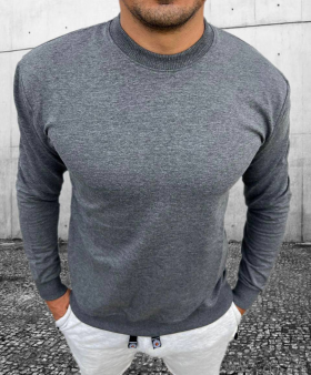No Brand 33197 grey (деми) свитер мужские