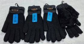 No Brand E865 black (зима) перчатки мужские