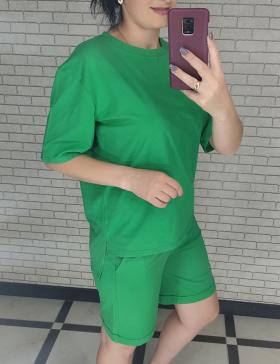 No Brand 043-1 green (42-46 46-48) (лето) костюм женские