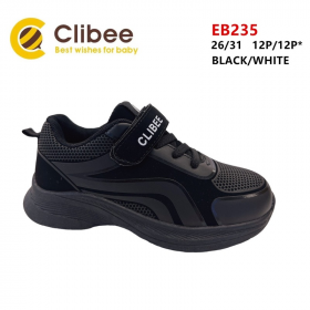 Clibee Apa-EB235 black-white (деми) кроссовки детские