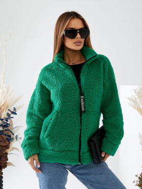 No Brand 0087 green (зима) куртка жіночі