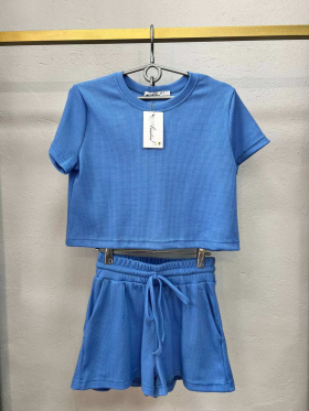 No Brand 1481 blue (лето) костюм женские