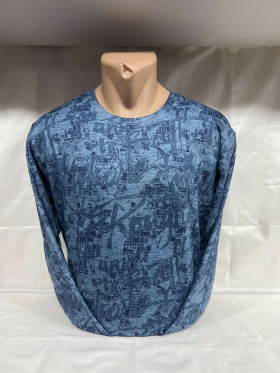 No Brand 4445 blue (деми) свитер мужские