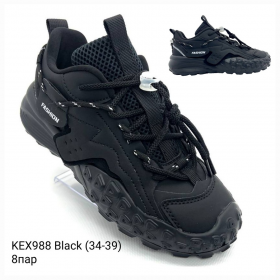 Fashion Apa-KEX988 black (демі) кросівки 