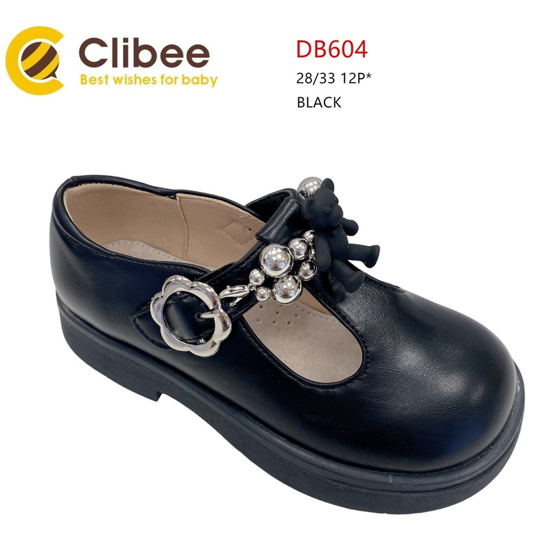 Clibee LD-DB604 black (деми) туфли детские