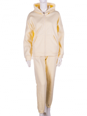 No Brand 1424 beige (зима) костюм спорт жіночі