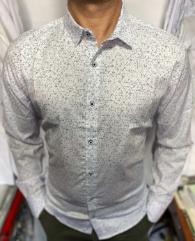 Fmt S2438 white батал (деми) рубашка мужские