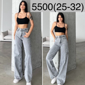 No Brand 5500 grey (деми) джинсы женские