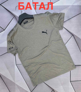 No Brand 3984 grey (лето) футболка мужские