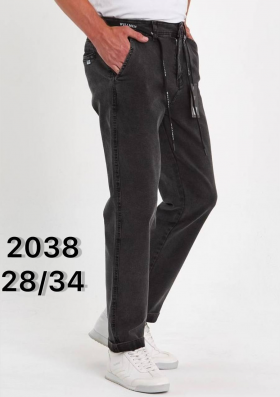 No Brand 2038 grey (деми) джинсы мужские